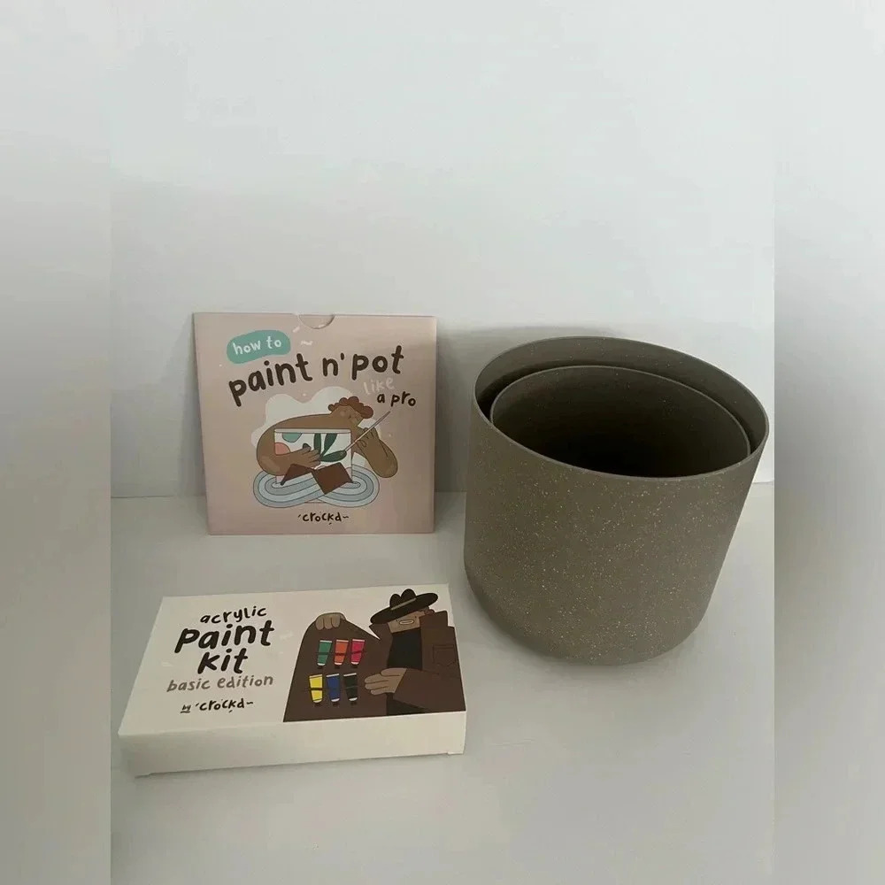 Crockd Paint n' Pot Kit: Paint A Planter